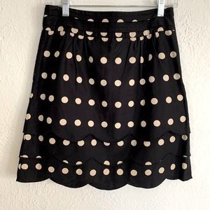 Anthropologie Floreat Polka Dot Pencil Skirt